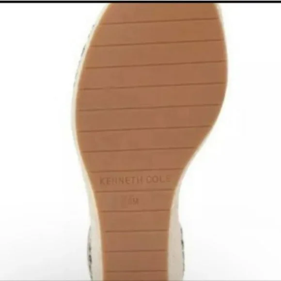 Kenneth Cole Olivia T-strap Espadrille Sandals -6.5 - Picture 4 of 8